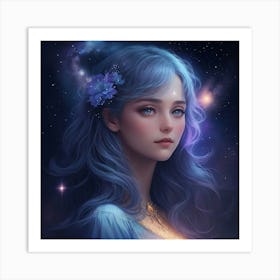 The Starlight Maiden Art Print