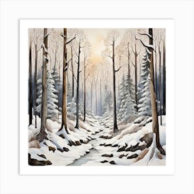 Winter Forest Art Print