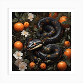 A dark snake 1 Art Print