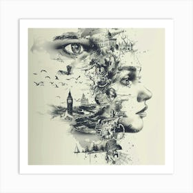 Portrait Of A Woman Art Print