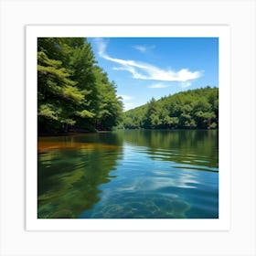 Clear Water On A Lake Art Print