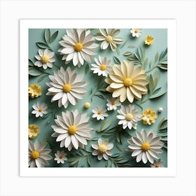 Paper Flowers 24 Art Print