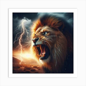 lion face Art Print