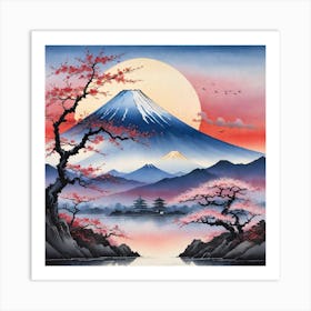 Mt Fuji Art Print