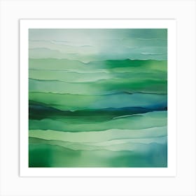 'Green Wave' Art Print