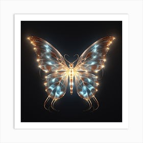 Luminous Butterfly Art Print