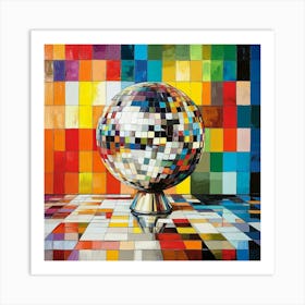 Disco Ball Art 27 Art Print