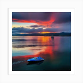 Sunset On The Water 44 Art Print