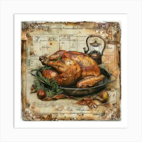 Roast Chicken 1 Art Print