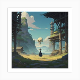 Skull S Solitude 2 Art Print