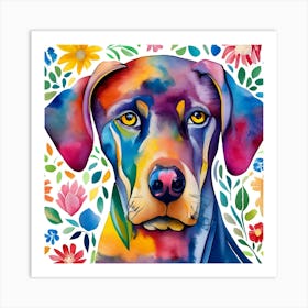 Doberman Pin Art Print