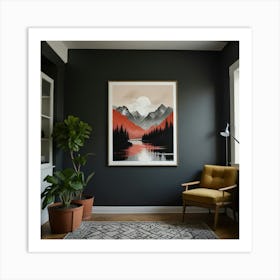 Mountain Print Art Print