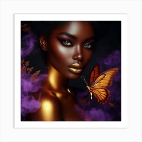 Black Butterfly 4 Art Print