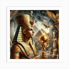 Pharaoh Of Egypt 3 Art Print