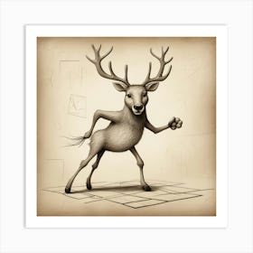 Deer! 21 Art Print