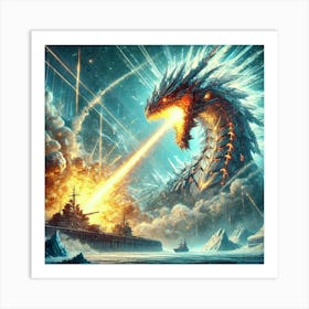 A Futuristic Sci Fi Depiction Of The Solaris Wyrm Plasma Lance Art Print