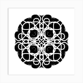 Black And White Pattern 2 Art Print