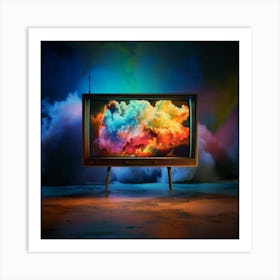 Tv In The Sky Art Print