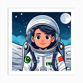 Pakistan Astronaut 1 Art Print