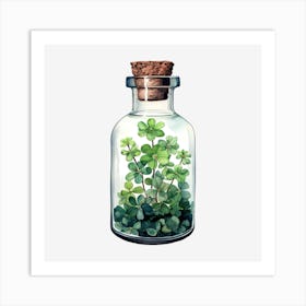 Shamrock In A Bottle 1 Art Print