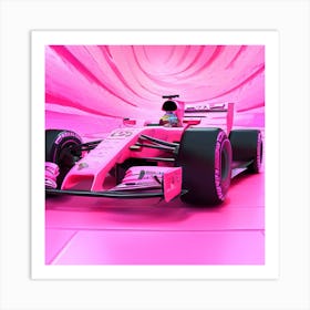 Barbies F1 Car Art Print