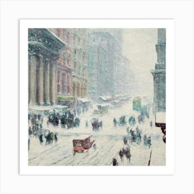 New York City Street Scene Art Print