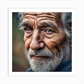 Portrait Of An Old Man Art Print