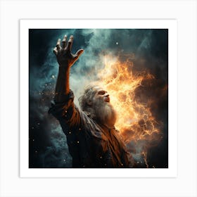 The Hand Of God And All Its Power Art Print