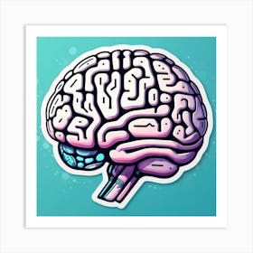 Brain Sticker 5 Art Print