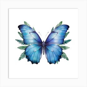 Blue Butterfly Art Print