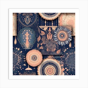 Opulent Floral Pattern Art Print