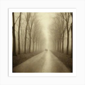 Foggy Road 3 Art Print