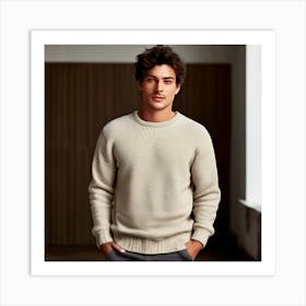 Man In A Sweater 6 Art Print