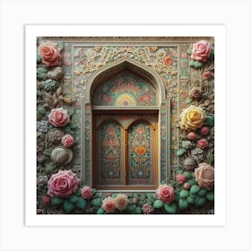 Roses In The Window 19 Art Print