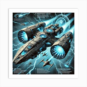 Ionosphere Ionis Leviathan Key Features Converted Art Print