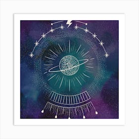 Galaxy Ball Art Print Art Print