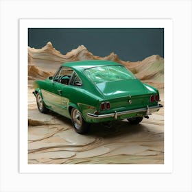 Car In The Desert Art Print