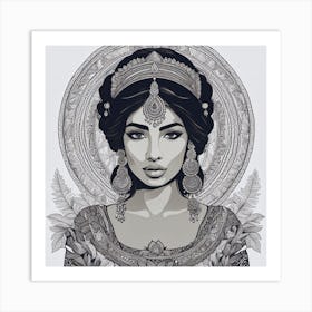 Indian Woman Art Print