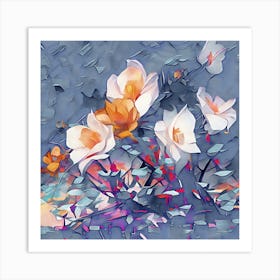 Abstract Of Flowers 1 Art Print