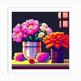 Pixel Art Art Print