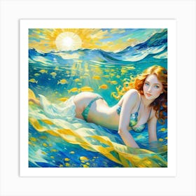 Mermaid fuk Art Print