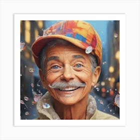 Portrait Of An Old Man Art Print