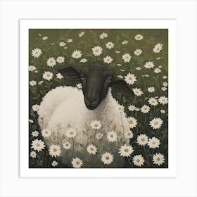 Sheep Fairycore Painting 5 Art Print