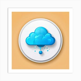 Cloud Icon Art Print