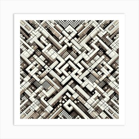 Abstract Geometric Pattern 37 Art Print