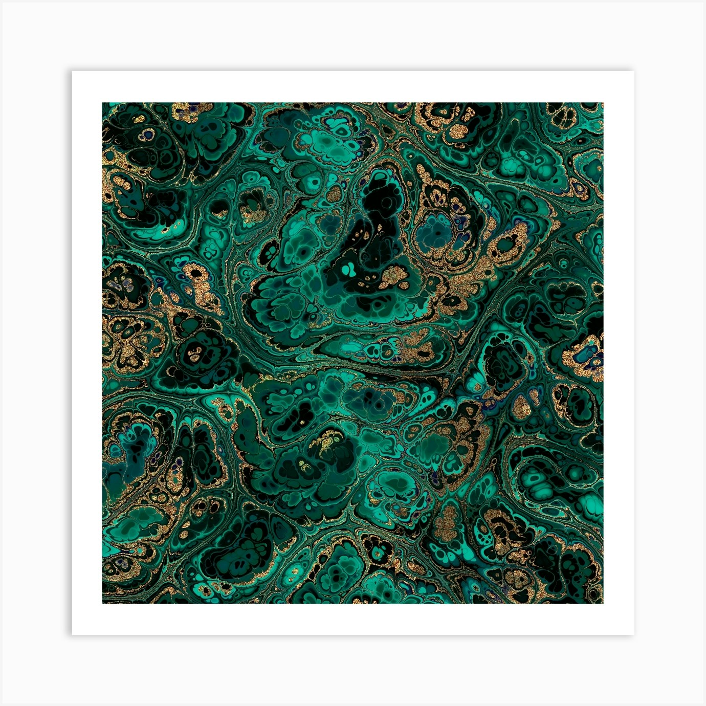 Tahitian Turquoise 1 Art Print by Aloke Design