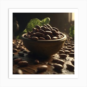 Roasted Almonds In A Bowl Art Print