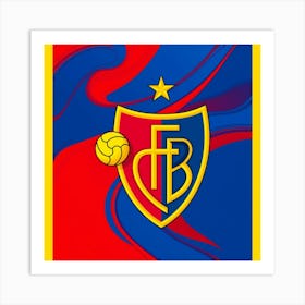 FC Basel 1893 Logo Wall Art 8 Art Print