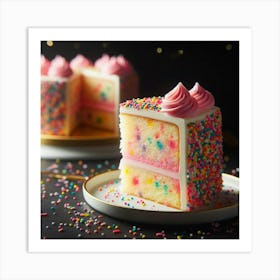 Cake With Sprinkles 2 Art Print