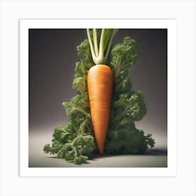 Carrots And Kale Art Print